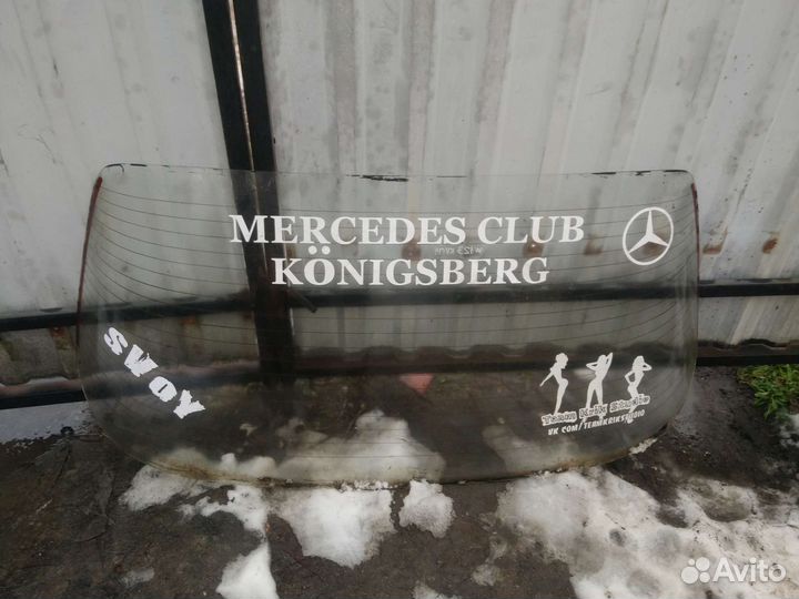 Заднее стекло на Мерседес W123 купе