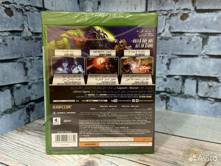 Marvel vs Capcom infinite Xbox диск