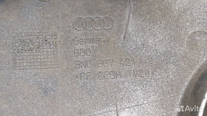 Юбка бампера нижняя Audi TT, 2002