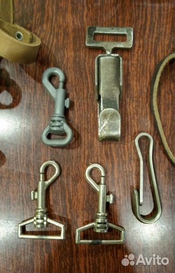 Намордник кожаный и карабины СССР для собак