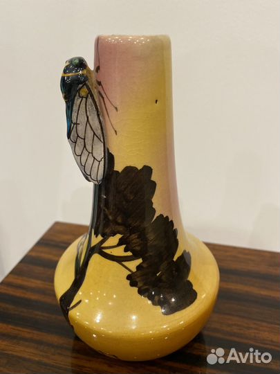 Винтажная керамическая ваза В стиле ар-деко