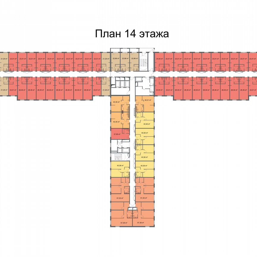 Апартаменты-студия, 23,2 м², 15/24 эт.