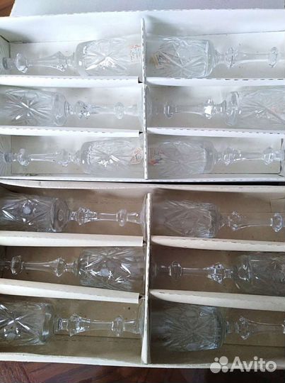 Фужеры хрустальные