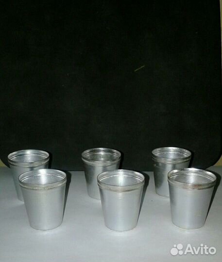 Оригинальные коньячные рюмки, мельхиор, СССР