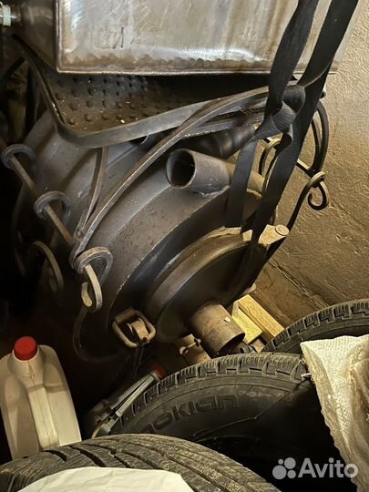 Печка буржуйка чугунная