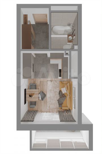 Квартира-студия, 24,2 м², 16/25 эт.