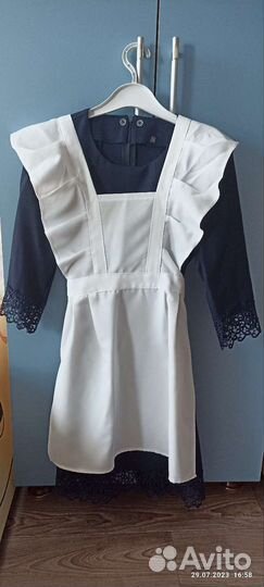 Платье школьное синее размер 36