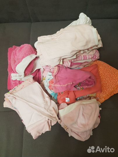 Вещи пакетом для девочки с 0 до 6 месяцев