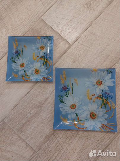 Стеклянное блюдо набор