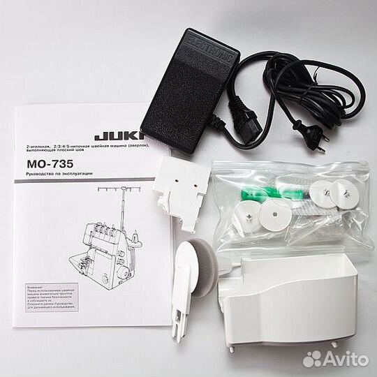 Коверлок juki MO - 735 24 программы Плоский шов