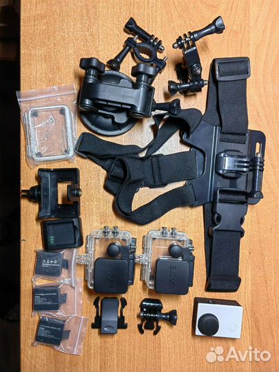 Экшн камера sjcam с набором аксессуаров