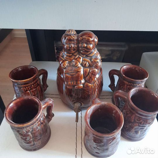 Бочка штоф с кружками