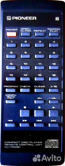 Пульт аналог Pioneer CU-PD081
