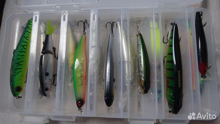 Воблера наборами в коробках