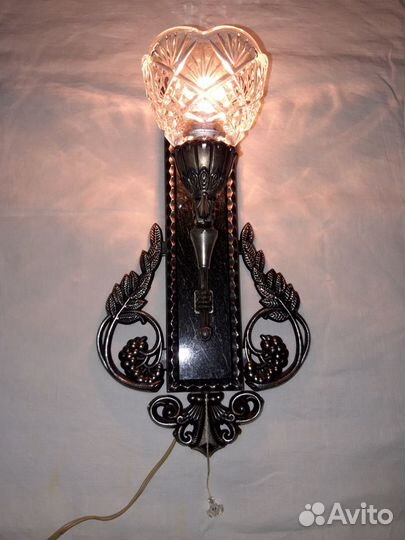 Светильник бра С камнем змеевик СССР