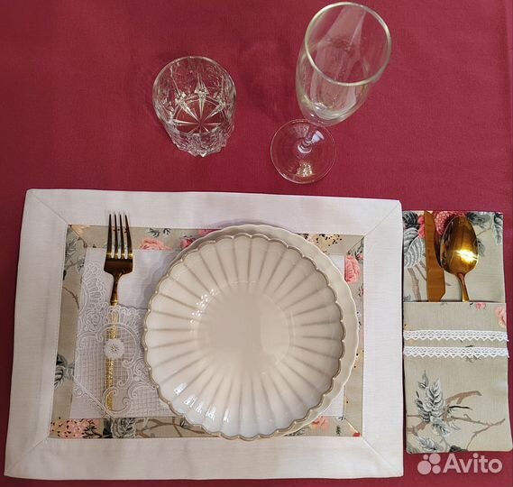 Салфетки сервировочные тканевые