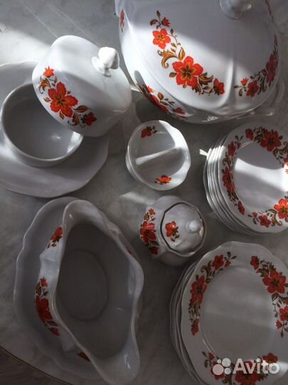 Богемия Чехословацкий столовый сервиз времён СССР