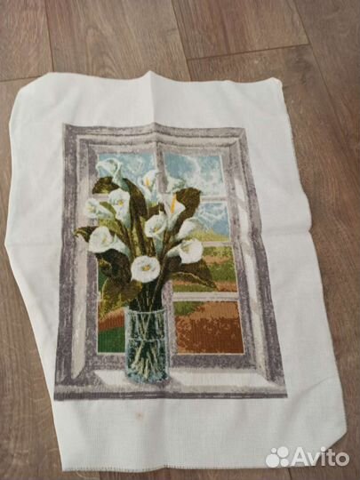 Картина вышитая крестиком ручная работа