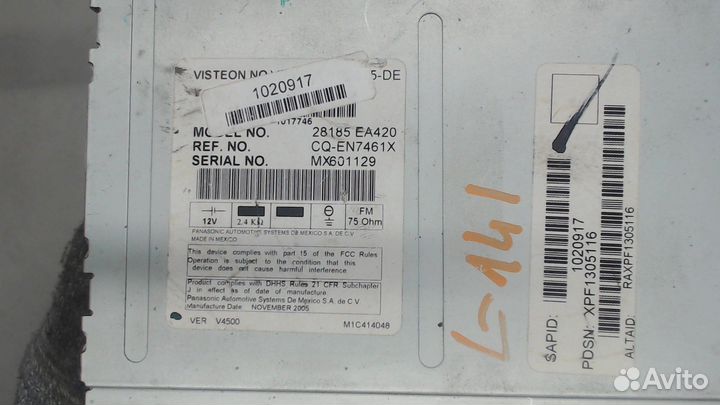 Магнитола Nissan Pathfinder, 2006