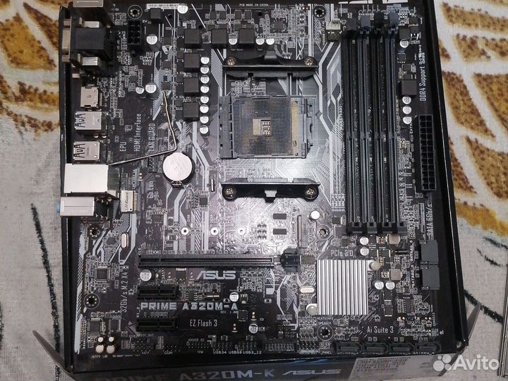 Материнская плата asus prime a320m-a