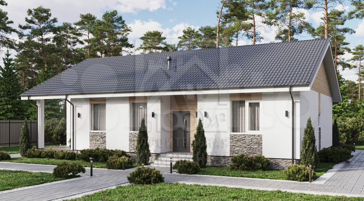 Коттедж 126 м² на участке 7,3 сот.