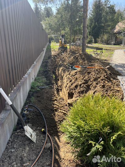 Аренда миниэкскаватора Услуги мини экскаватора