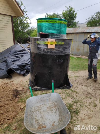 Монтаж автономной канализации без откачки