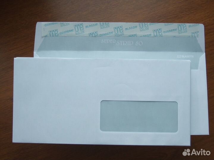 Почтовый конверт с окном 110х230, упаковка 500 шт