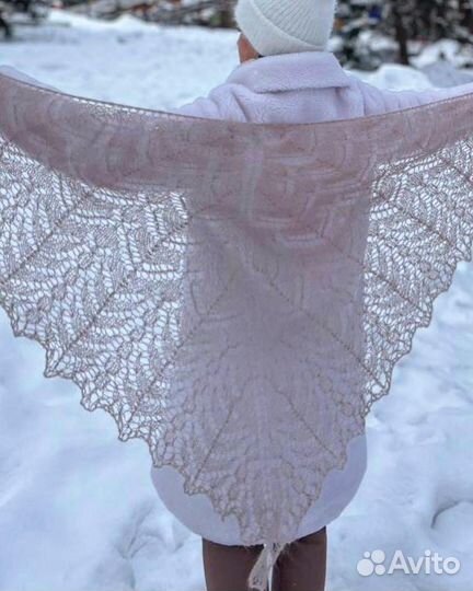 Шаль ажурная