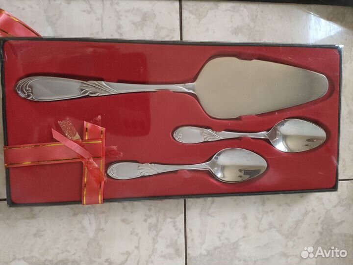 Набор для торта лопатка+чайные ложки