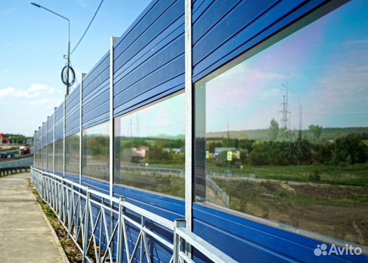 Шумозащитные экраны, заборы звукоизоляционные