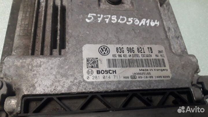 Блок управления двигателем, эбу Skoda Octavia A5