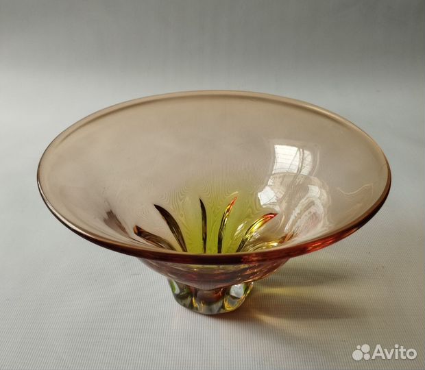 Ваза и кружка. Карамельное стекло. Винтаж