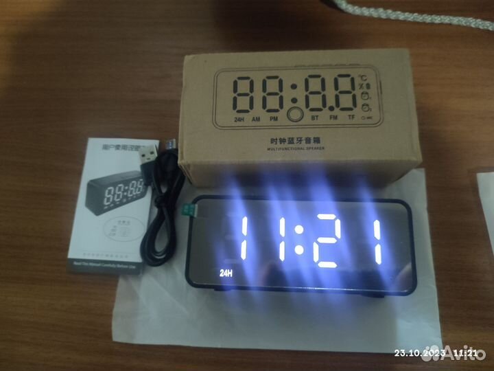 Bluetooth колонка с часами