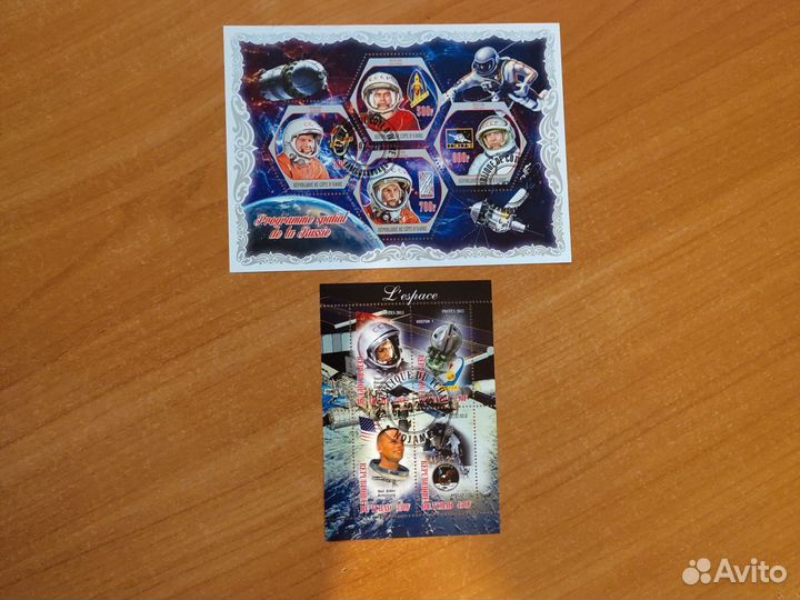 Почтовые марки по теме Космос 6