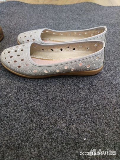 Балетки натуральная кожа 38