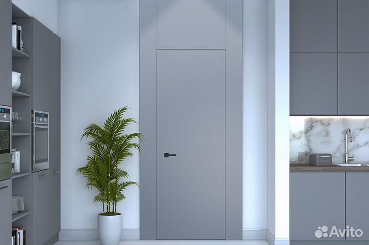 Дверь скрытого монтажа под покраску