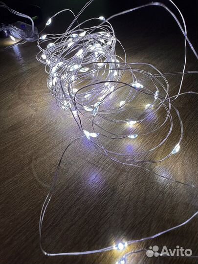 Гирлянда светодиодная на батарейках