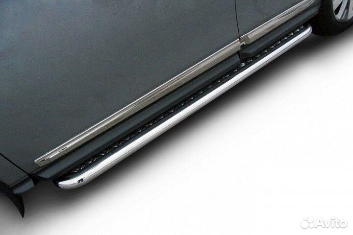 Защита порогов Nissan pathfinder (2014)