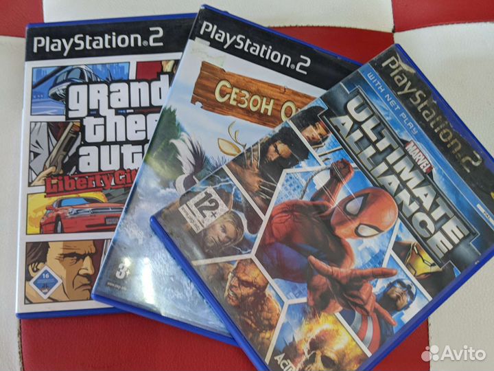 Игровая приставка Sony PS2 + 3 диска