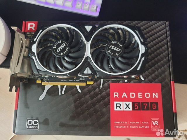 Видеокарта msi rx 570 4gb