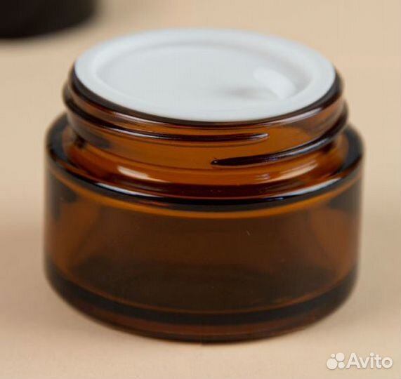 Банки из коричневого стекла с внутренней крышкой