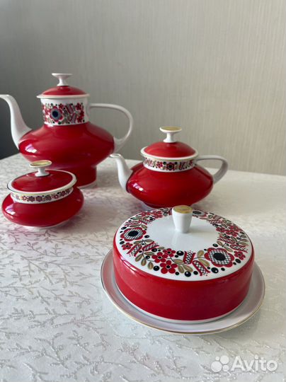 Чайник масленка сахарница Freiberger GDR