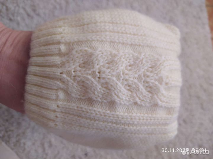 Шапка шлем зимняя для девочки