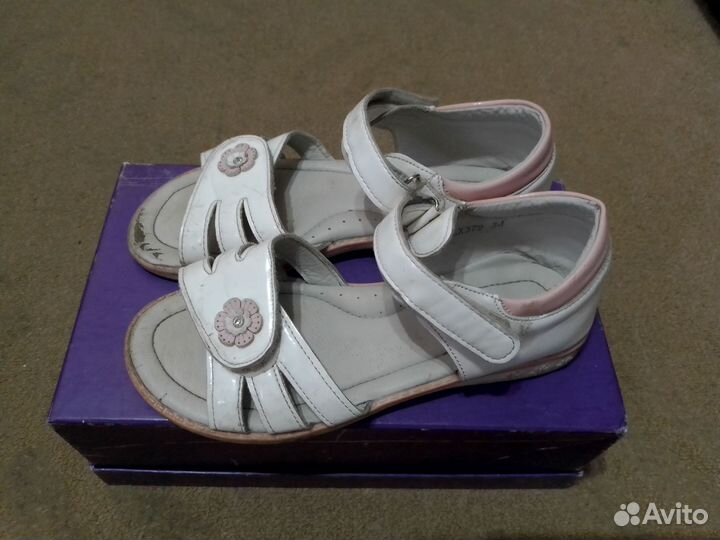 Босоножки для девочки 34 размер