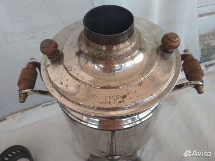 Самовар на дровах (углях) 4 литровый. В отличном с