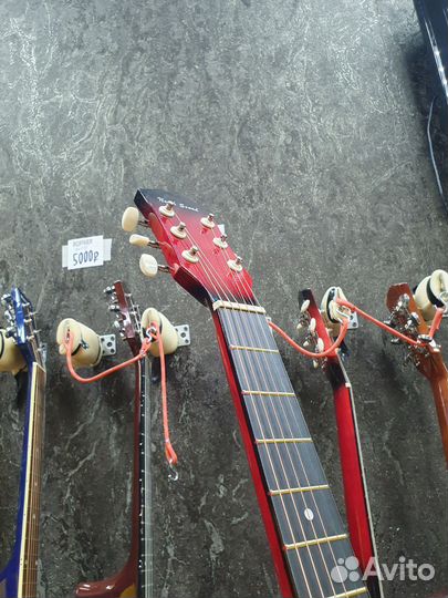 Новая акустическая гитара 3/4 метал и нейлон