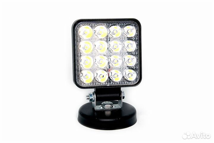 Прожектор 9-32V 16SMD 48W 85x85mm mini ближний