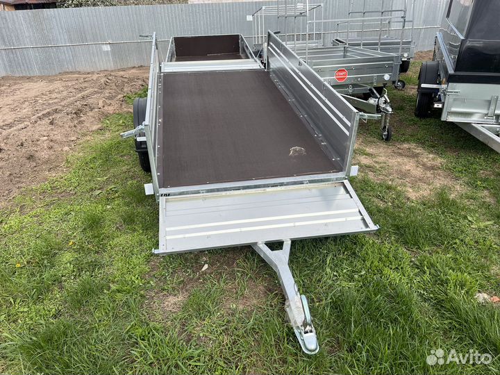 Прицеп оцинк 2.60х1.34 увеличенный борт Спутник