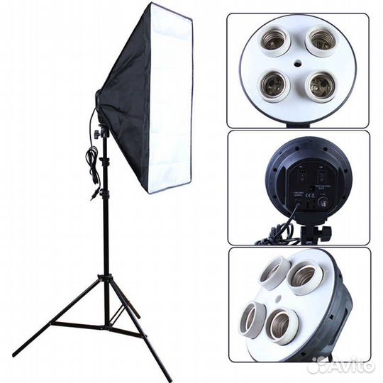 Софтбокс новый + Лампы и Сумка